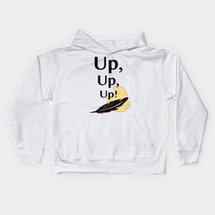 Up, Up, Up! (Feather & Hat) Kids Hoodie